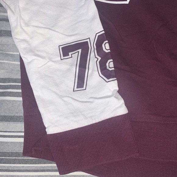 Burgundy Long Sleeve 78 Shirt - Picture 4 of 5